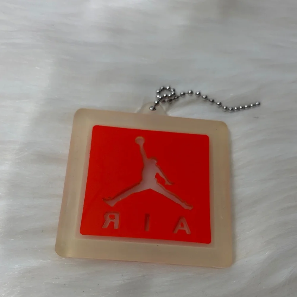 Nike Air Jordan Jumpman Orange/Red Cream Square Hang Tag